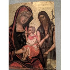 Mother and child, (Galaktotrophoussa) and Saint John